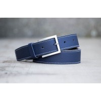 CEINTURE CUIR BLEU FRANCE| La french